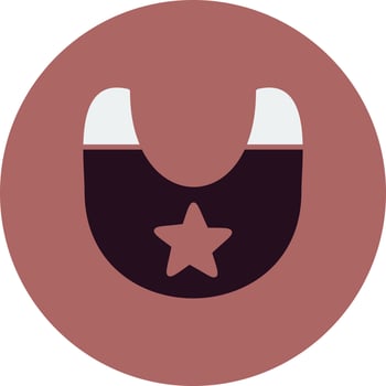 Baby bib Vector Icon