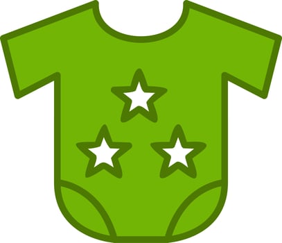 Baby cloth Vector Icon