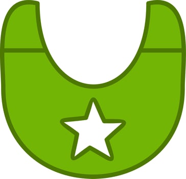 Baby bib Vector Icon