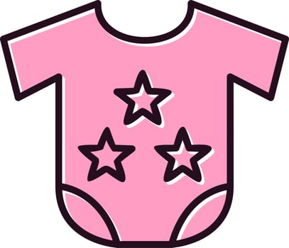 Baby cloth Vector Icon