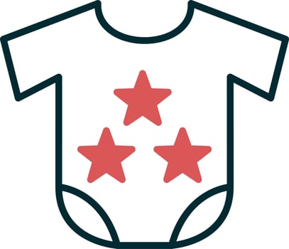 Baby cloth Vector Icon