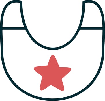 Baby bib Vector Icon