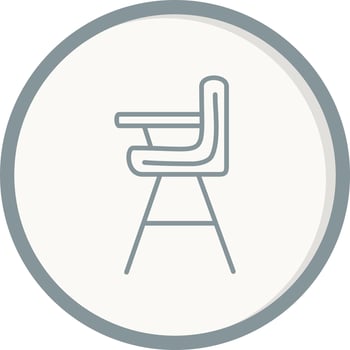 Baby chair Vector Icon