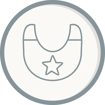 Baby bib Vector Icon