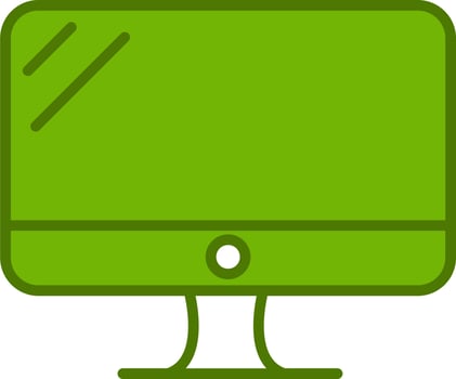 Monitor screen Vector Icon