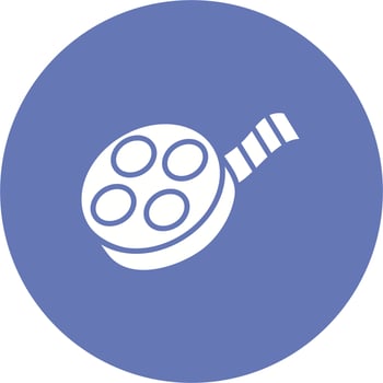Film reel Vector Icon