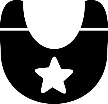 Baby bib Vector Icon
