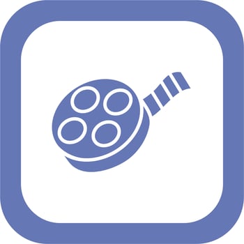 Film reel Vector Icon