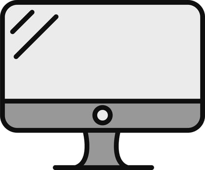 Monitor screen Vector Icon