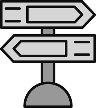 Road sign Vector Icon