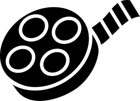 Film reel Vector Icon