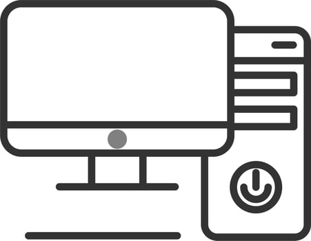 Computer Vector Icon