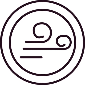 Wind sign Vector Icon