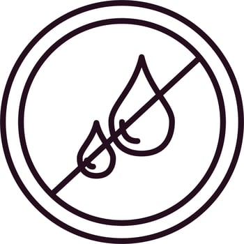 No liquids Vector Icon