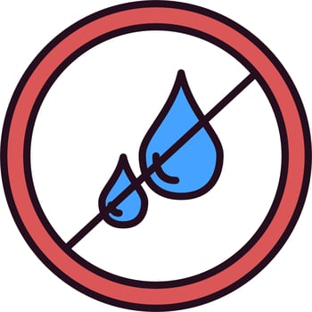 No liquids Vector Icon