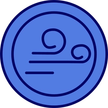 Wind sign Vector Icon