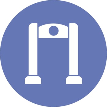 Metal detector Vector Icon