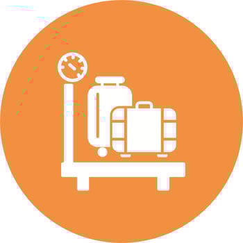 Luggage scale Vector Icon