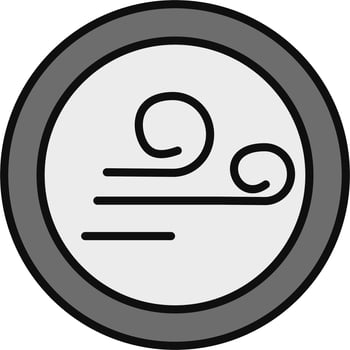 Wind sign Vector Icon