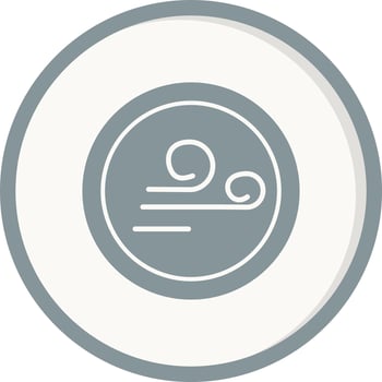 Wind sign Vector Icon