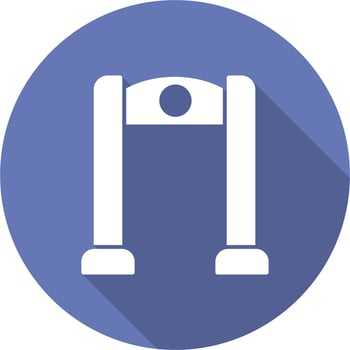 Metal detector Vector Icon