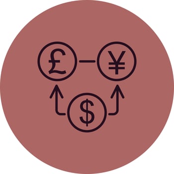 Money exchange Icon vector