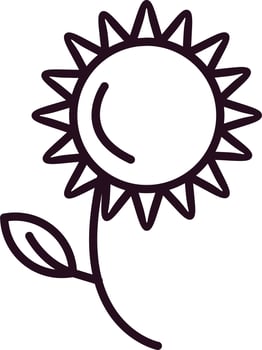 Sunflower Vector Icon