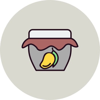 Jam jar Vector Icon