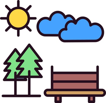 Park Vector Icon