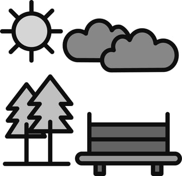 Park Vector Icon
