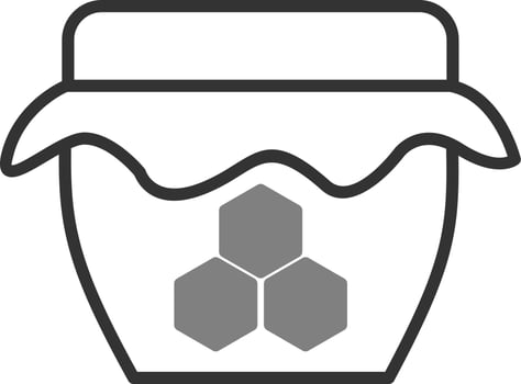 Honey Jar Vector Icon