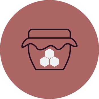 Honey jar Vector Icon