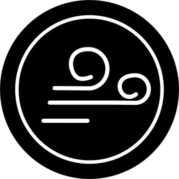 Wind sign Vector Icon