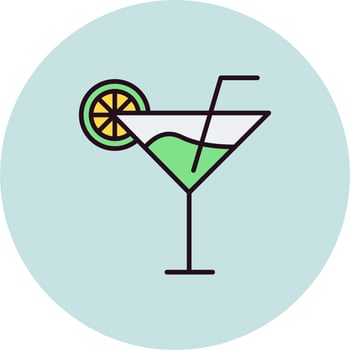 Cocktail Vector Icon