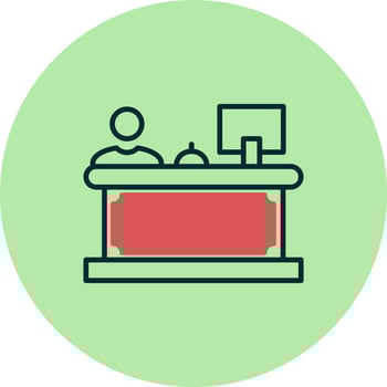 Reception Vector Icon