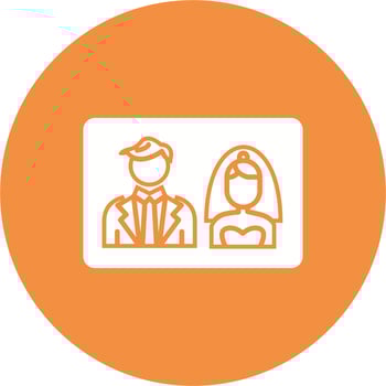 Wedding photo Vector Icon