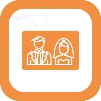 Wedding photo Vector Icon