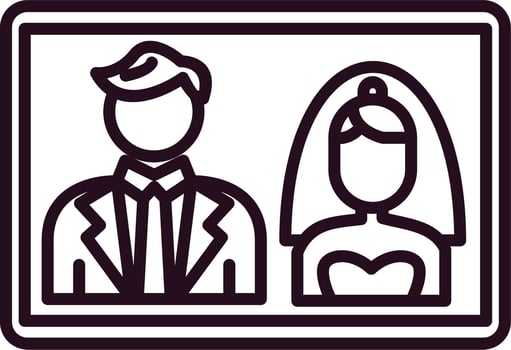Wedding photo Vector Icon