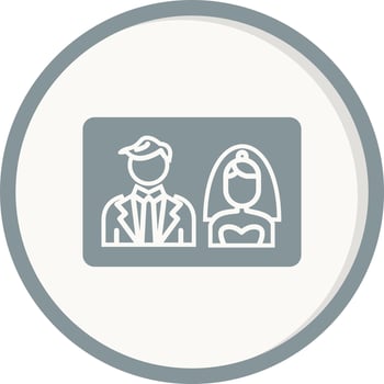 Wedding photo Vector Icon