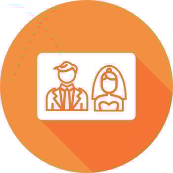 Wedding photo Vector Icon