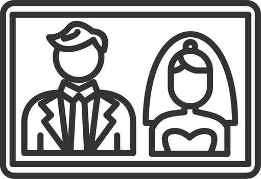 Wedding photo Vector Icon