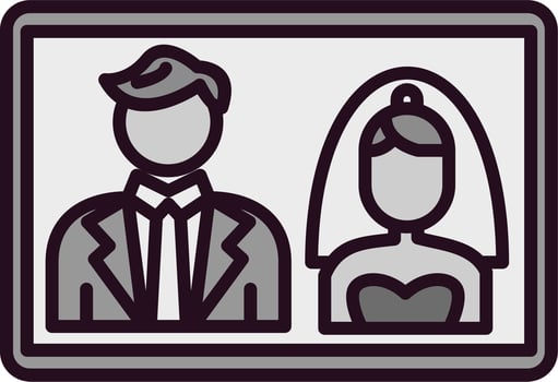 Wedding photo Vector Icon
