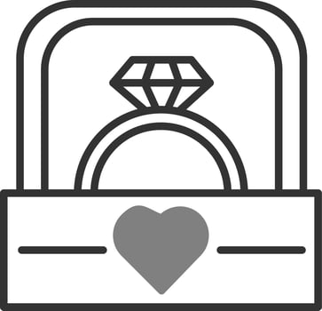 Wedding ring Vector Icon
