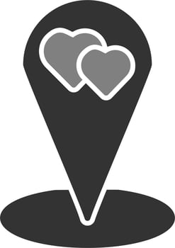 Wedding location Vector Icon