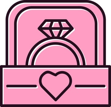 Wedding ring Vector Icon