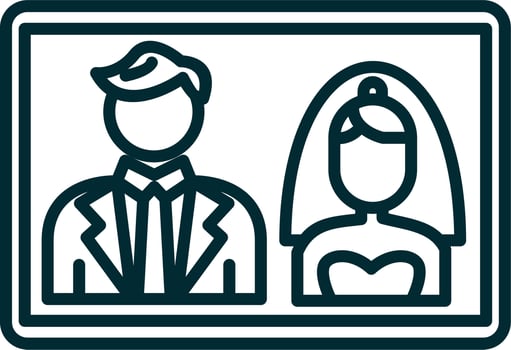 Wedding photo Vector Icon