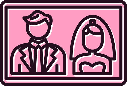 Wedding photo Vector Icon