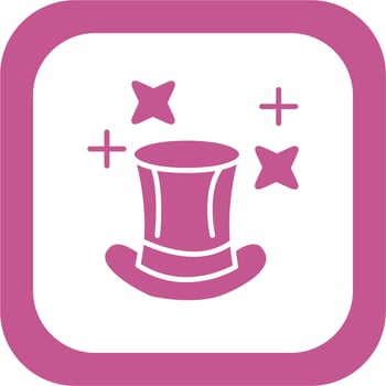 Magic hat Vector Icon