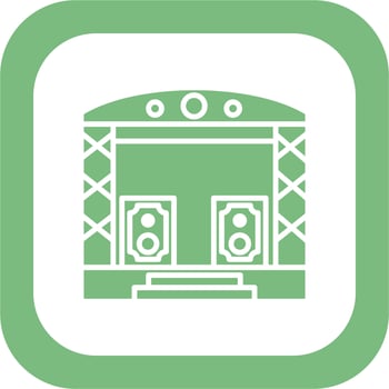 Stage Vector Icon