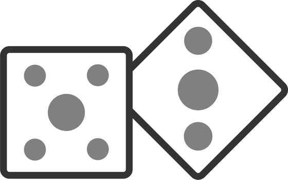 Dices Vector Icon